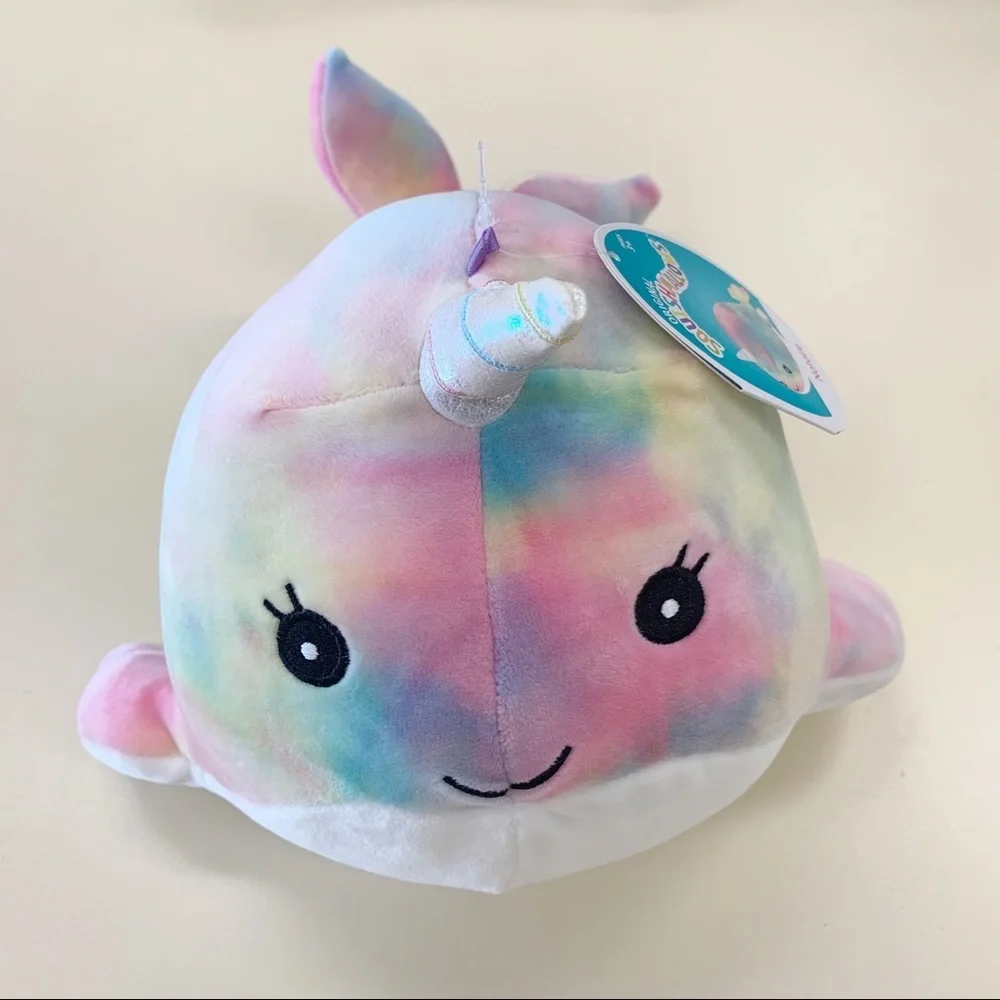 Squishmallows Natalie Narwhal KellyToy Plush 8” Stuffed Animal Toy‎ Collectible